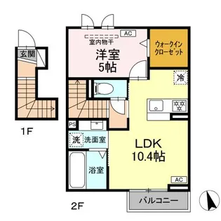 CASA ARCA【2階】の間取り