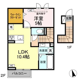 CASA ARCA【2階】の間取り