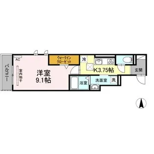 ライム ライト 岐阜【1階】の間取り