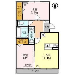 アステール【2階】の間取り