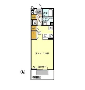 グリーンフォレストAZUMI B【1階】の間取り