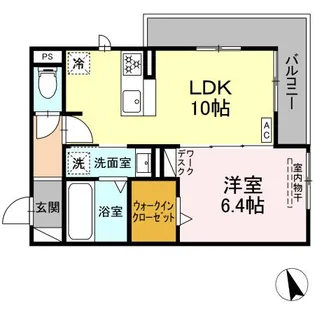 DーROOM福光東 EAST【3階】の間取り