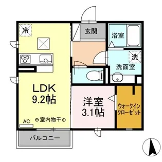 F・FIFTY【1階】の間取り