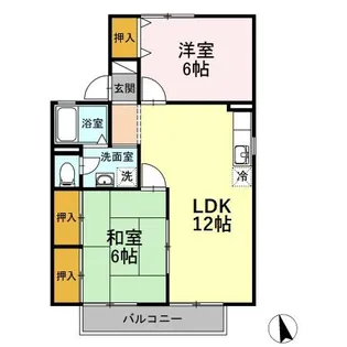 メゾン・ド・マージュ B棟【2階】の間取り