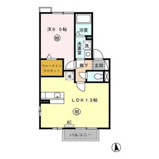 ノース・ウエスト蘇原 B【2階】の間取り