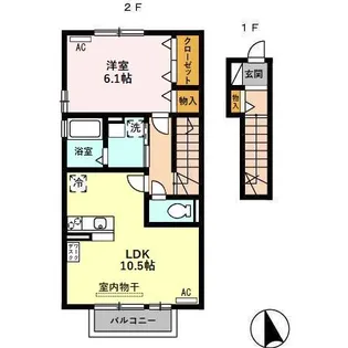 ノーブル ネサンス【2階】の間取り