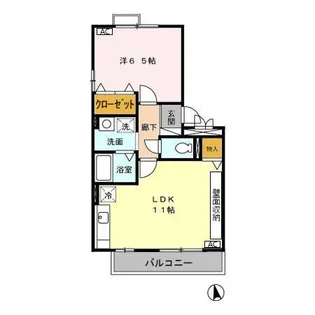 セレッソKT B【3階】の間取り