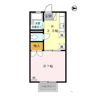 ルミエール関谷【2階】の間取り