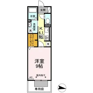 ラニアケア【111号室】の間取り