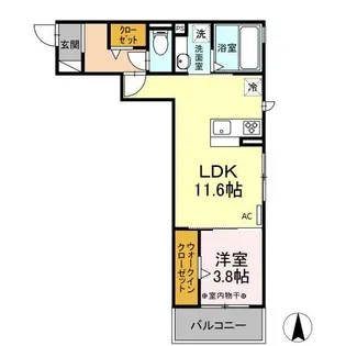 PRIMAMAISON(プリマメゾン)【3階】の間取り