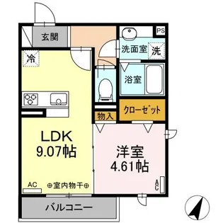 GLANZ(グランツ)【2階】の間取り