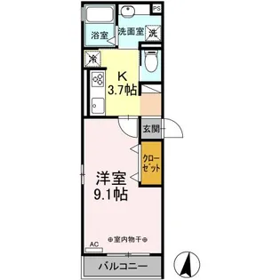 PERIDOT(ペリドット)【2階】の間取り