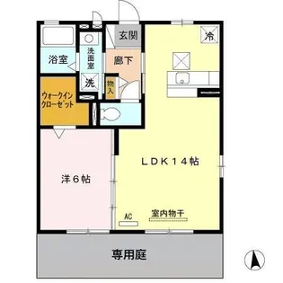 CASA・L A棟【1階】の間取り