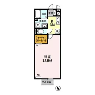 モナリエ北一色 B【2階】の間取り