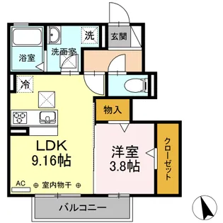 ベルドミール【1階】の間取り