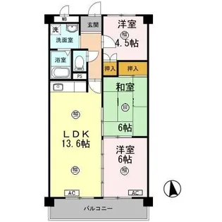 アン・ジュール【2階】の間取り