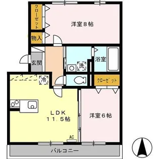 エルドラード清水【3階】の間取り