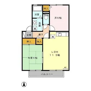 グランシャリオ【2階】の間取り