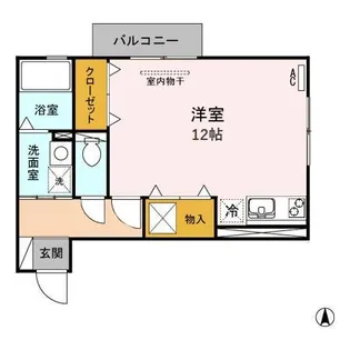 レセンテ花水木 A【1階】の間取り