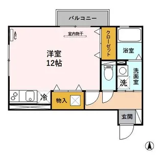 レセンテ花水木 A【1階】の間取り