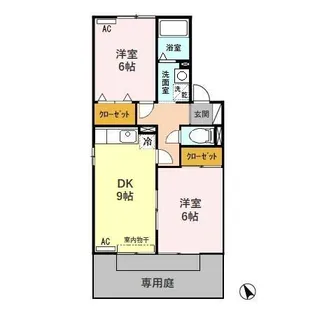 セジュール波須 A【1階】の間取り