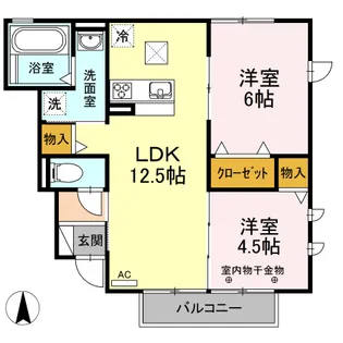 MAISON DE SOLEIL(メゾンデュソレイユ)【1階】の間取り