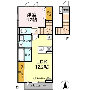 アネシス県庁東【2階】の間取り