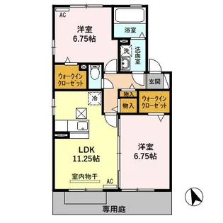 リビングタウン南塚 A【1階】の間取り