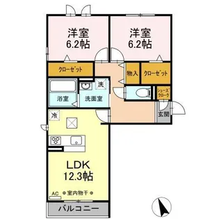 ラヴィベール Ⅰ【1階】の間取り