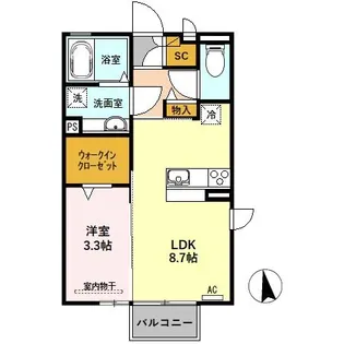 リベルテ【2階】の間取り