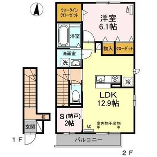 プリート プロスペラーレ【2階】の間取り