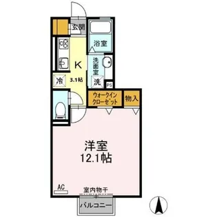 セジュール那加【2階】の間取り