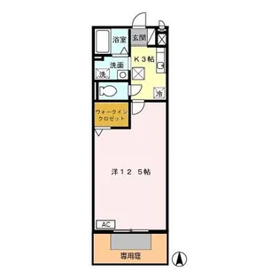 コンフォートアベニュー【1階】の間取り