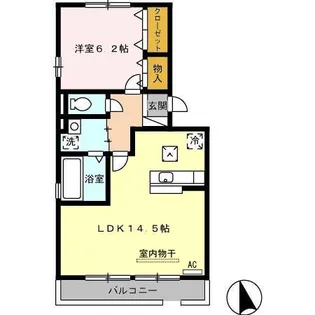 ラフィーネ・DUO【1階】の間取り