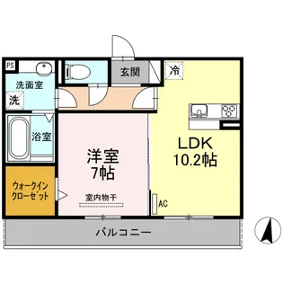 リュミエール・ソレール【2階】の間取り