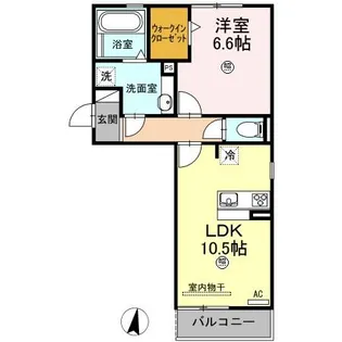 リュミエール・ソレール【2階】の間取り