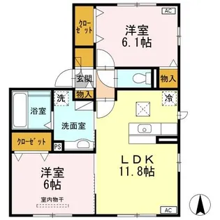 アモール【1階】の間取り