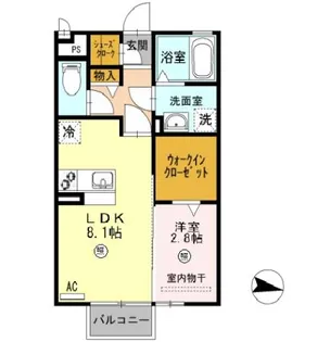 サンシャイン レジデンス【2階】の間取り