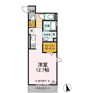 プラセル寺島【2階】の間取り