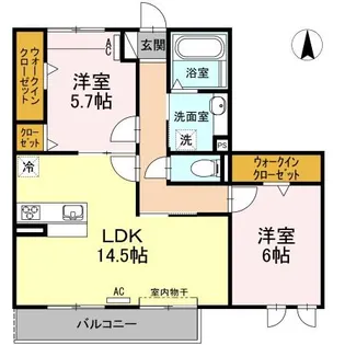 SALT VALLEY COURTⅡ(ソルトバレーコートツー【3階】の間取り