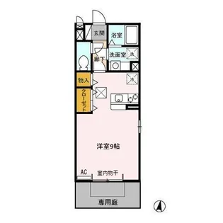 セジュール辻Ⅱ【1階】の間取り