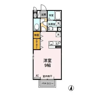 セジュール辻Ⅱ【203号室】の間取り