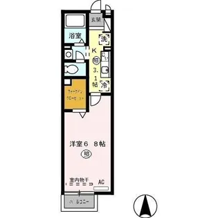 セジュール各務原【2階】の間取り