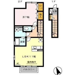 D’GRANCE南塚(ディーグランセミナミヅカ)【2階】の間取り