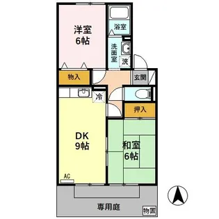 セジュールオリオン A【1階】の間取り