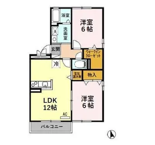 SOLEIL(ソレイユ)【2階】の間取り