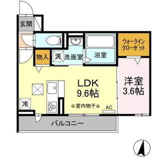 プレジャー西荘【1階】の間取り