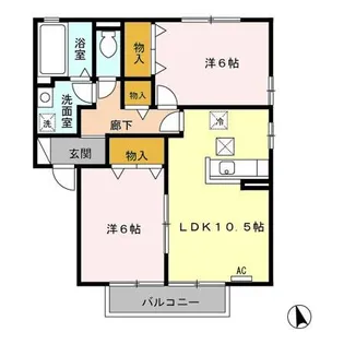 WISTERIA(ウィステリア) B【1階】の間取り