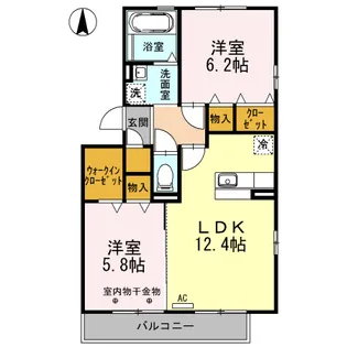 BREEZE SAWAYAKA【3階】の間取り