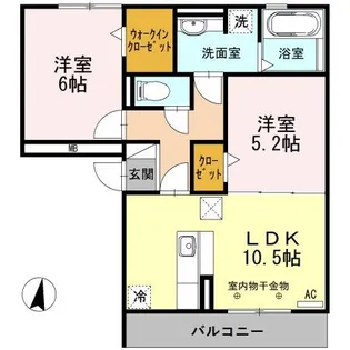 プレジール A棟【1階】の間取り